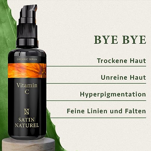 Vitamin-C-Serum SatinNaturel BIO, Gesicht 100 ml