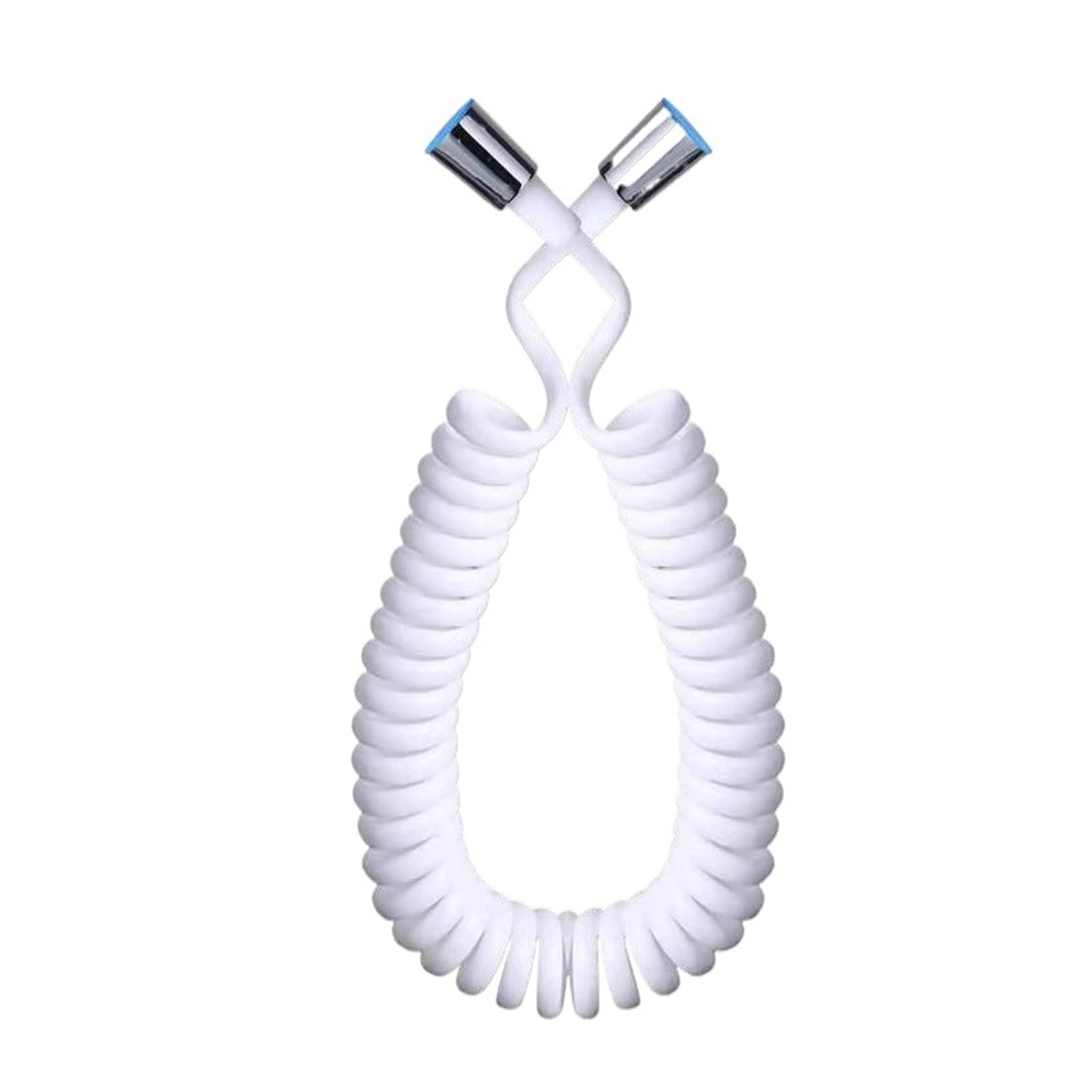 Spring Flexible Retractable Hose for Shower Head Toilet Bidet Water Pipe Plumbing(White 2m)