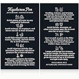 Havongki - 100 Pack - Premium Hyaluron Pen Lip Filler Aftercare Instructions Card 2 x 3.5' Accessories Supplies Kit Care - HP20A100_N