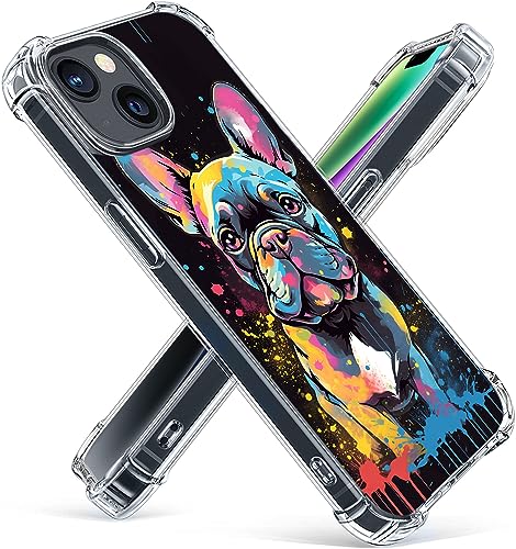 Gifun Color Graffiti French Bulldog Case for iPhone 13/14