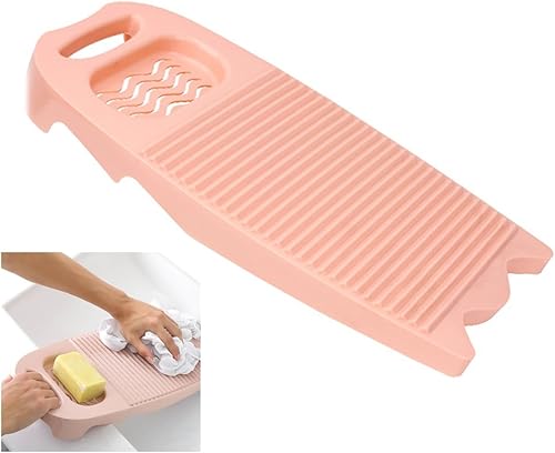 Khakho Mini tabla de lavado de plástico rectángulo de lavado de ropa Junta de lavado a mano ropa y pequeños artículos delicados