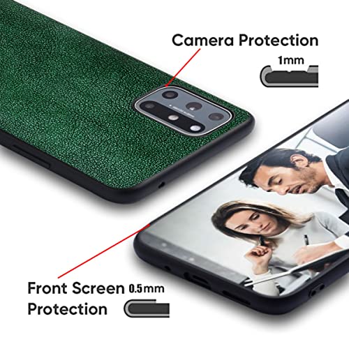Coque cuir iPhone 14 Pro vert résistant aux chutes et rayures - 3
