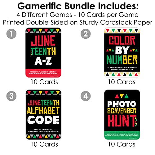 Happy Juneteenth 4 juegos de cartas - Gamerific Bundle miniatura 3