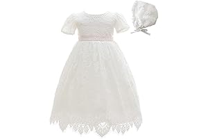 Baby Girls Lace Dress: A Baptism Outfit with Delicate Charm