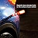 XTREME STP Emergency LED Road Flares, 3 Separate Lighting Modes: Flashing Red, Solid Red and White Flashlight, Visible From Up To A Mile, Foldable Stands/Built-In Magnet Sticks To Car