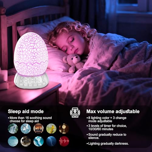 Réveil numérique œuf de dragon haut-parleur Bluetooth veilleuse volume réglable - 4
