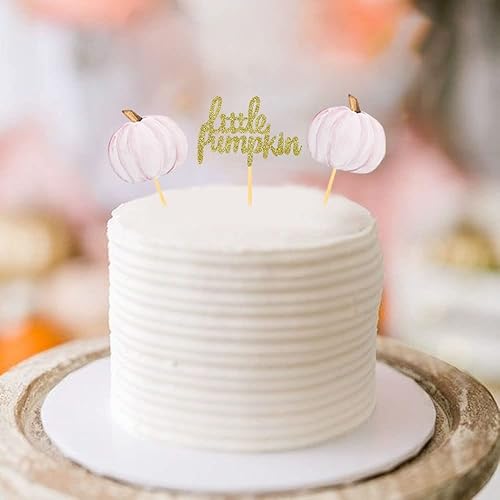 Miniatura 3 de Decoración para cupcakes de calabaza, Acción de Gracias, cumpleaños, baby shower, decoración de fiesta temática de otoño, suministros de revelación