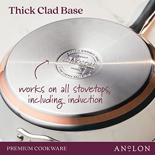 Anolon 11-Piece Stainless Steel & Hard Anodized Aluminum Cookware Set #TOP5