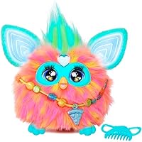 Furby Hasbro Coral Interactive Toy Plush - English version,6 inch