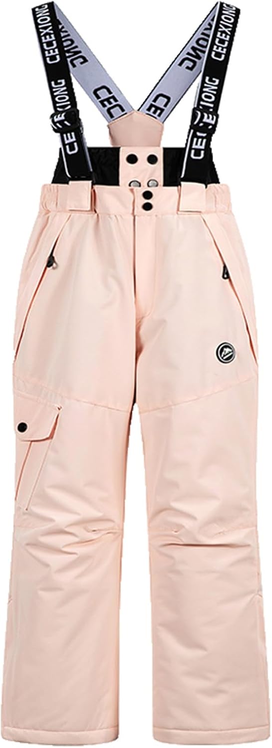 3-14T Kids Snowsuit Winter Thick Warm Ski Jackets Bib Overalls Snow Suit Snowboarding 2PC Outfits for Girl, Boy