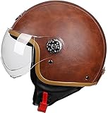 ★ I mezzi caschi da uomo e da donna sono caschi da moto ideali, per chi desidera un design più piccolo, leggero, più personalizzato e ricco di funzionalità, un casco più comodo ed elegante.