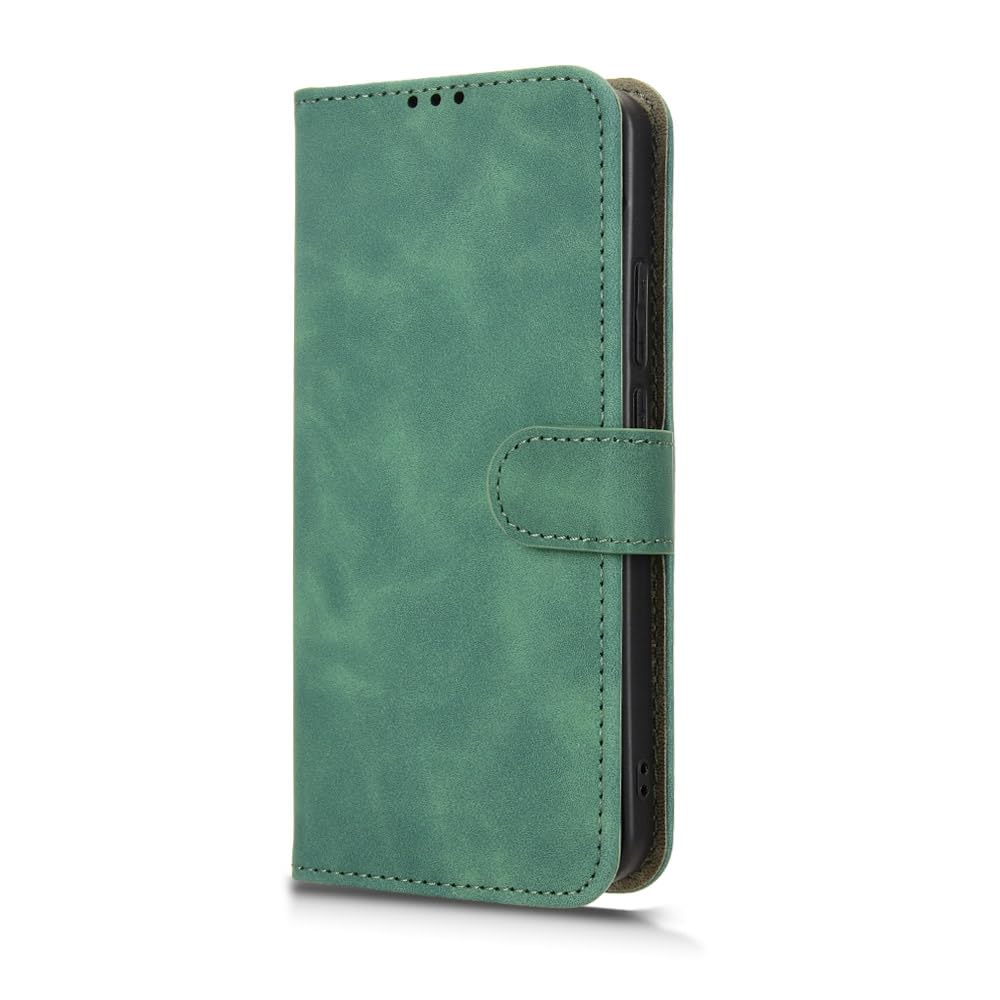 KQXG Case For Oppo Reno 13 Pro 5G - Premium Synthetic Leather Wallet Cover, Silicone Interior, Magnetic Flip, Card Slots, Foldable Kickstand, Shockproof Design -Black - View #2