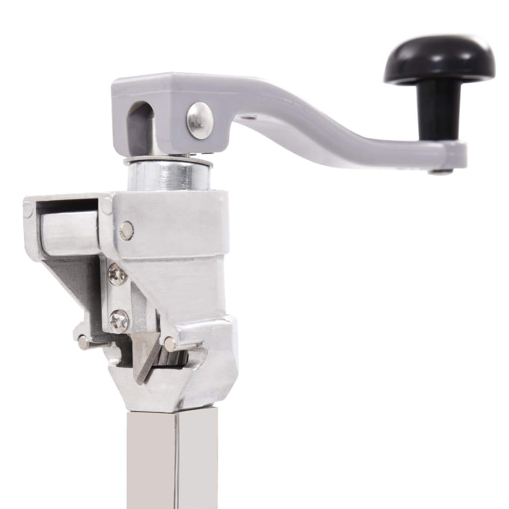 Mangloder Dosenöffner silbern 70 cm Aluminium und Edelstahl, manuell, büchsenöffner, deckelöffner, glasöffner, flaschenöffner, kapselheber, küchenhelfer für Haushalt, Profi, Camping