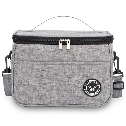 BALIGO Kühltasche 9L, Lunchbox Tasche, Lunchtasche Isoliert, Faltbar Kleine Kühltasche, Lunchbag, Lunch Tasche, Tragbar Lunchbox Tasche Arbeit Reisen Büro Picknick