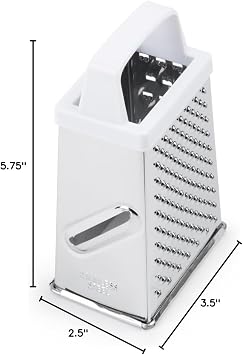 Fox Run 4-Sided Grater, 6-Inch, Metallic