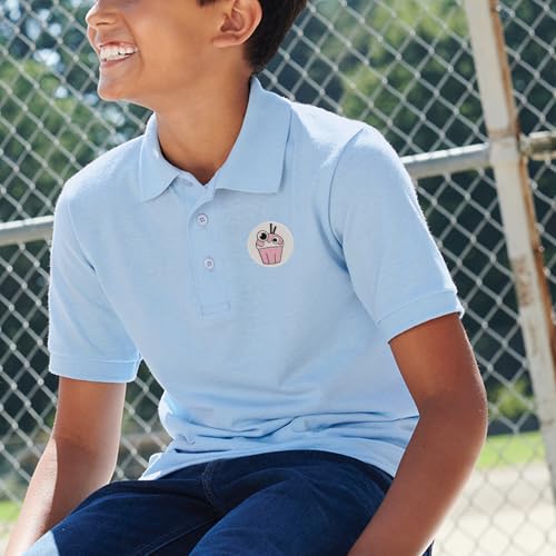 Custom Youth Core Blend Jersey Knit Polo - Design Your Own Image, Text, Photo Print (KP55Y)3