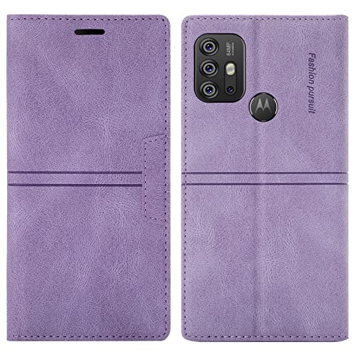 CASAFUNY Cover Portafoglio In Pelle PU Con Supporto E Slot Carte Per Moto G30/G20/G10, Giallo, Con Cinturino Da Polso - 5