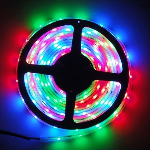 Tira LED 5050 300 luces rojo verde azul miniatura 1