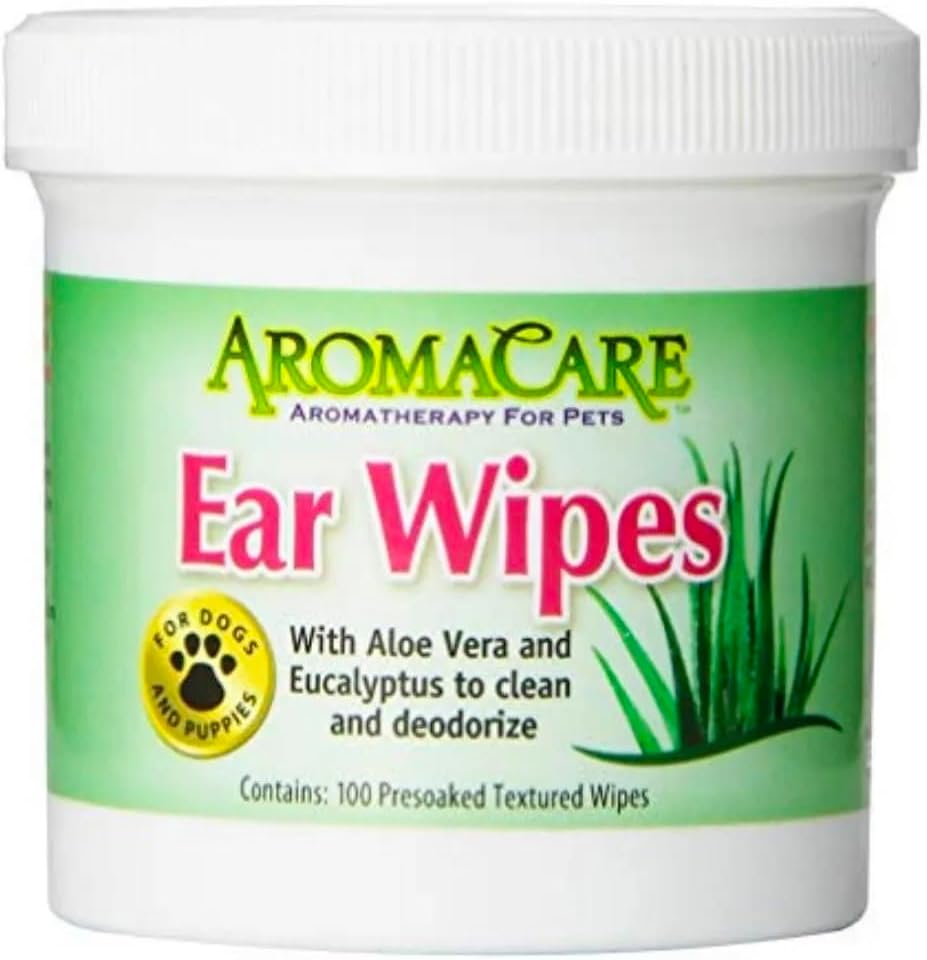 Grooming Wipes Dog and Puppy Eye Ear or Dental Gentle Textured Cleansing Pad 100 Pack Canisters (Groomers Set - All 3 Types)