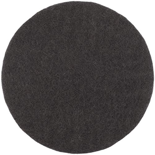 myfelt Kuno Flat Felt Round Seat Pad 36cm, Charcoal, 36 cm