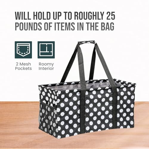 Image of Extra Large Utility Tote Bag - Oversized Collapsible Pool Beach Canvas Basket