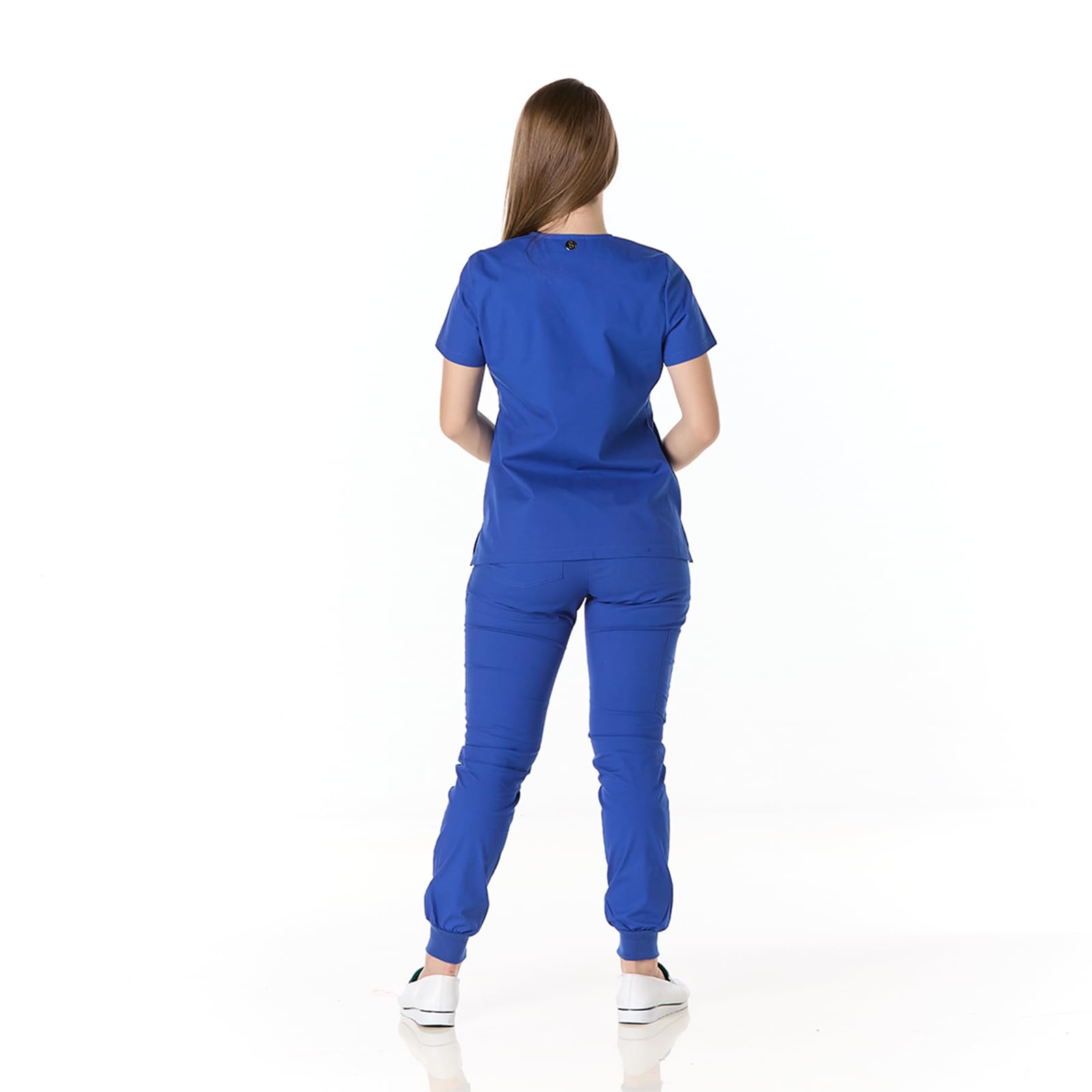 GALLANTDALE Uniforme Sanitario Pijama Haring Mujer Technology Cotton Casaca y Pantalón Médico Cómodo, Transpirable y Profesional