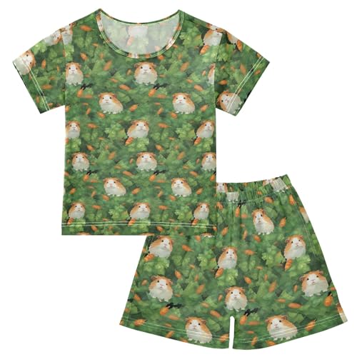 Hamster Animal Cute Pajama Set Pajamas Sleepwear Nightwear Loungewear Clothes Set B04023913