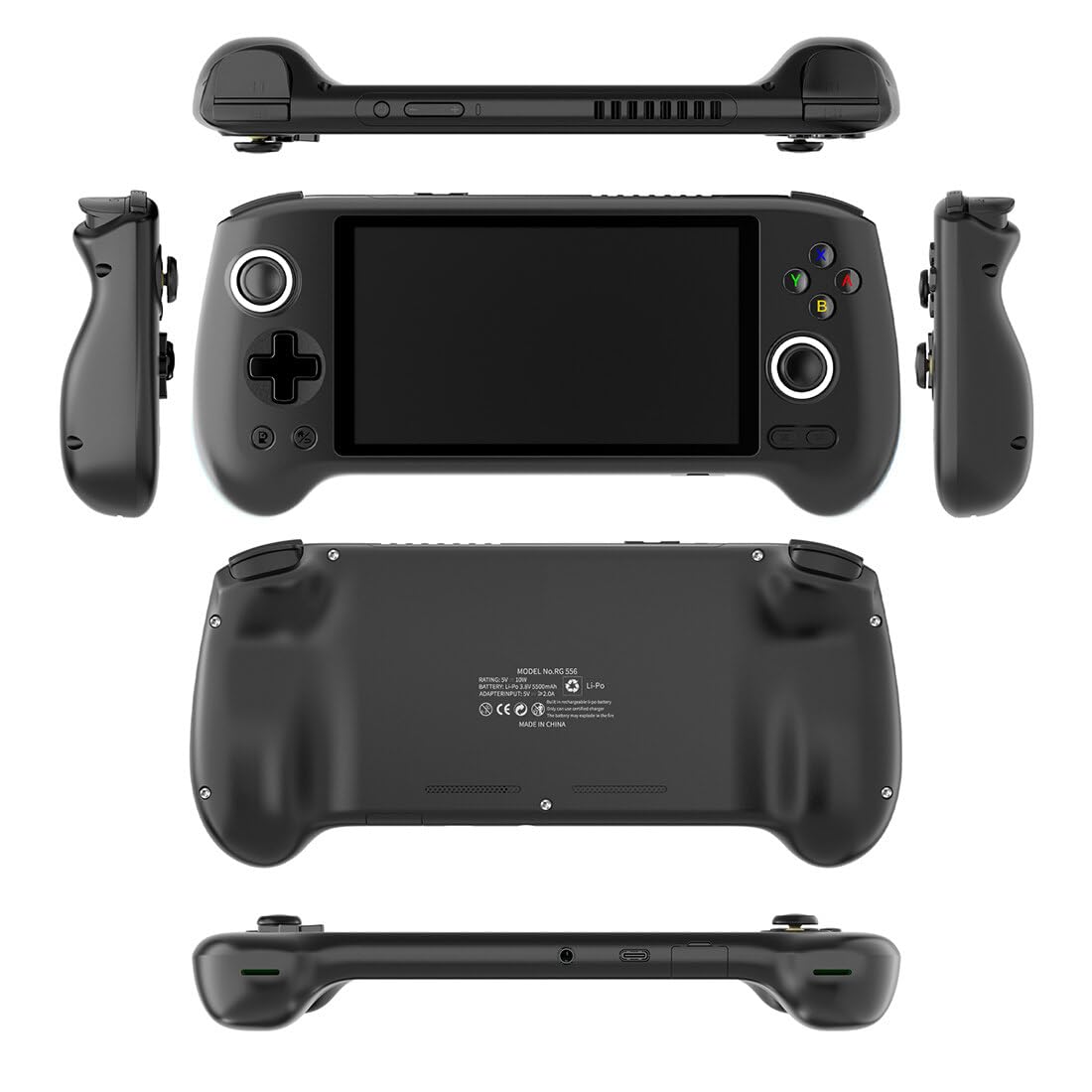 RG556 Retro Ręczna konsola do gier, Android 13 Unisoc T820 5,5-calowy ekran AMOLED, obsługa Wi-Fi, gry wideo, odtwarzacz dla dorosłych i dzieci (4+128G)