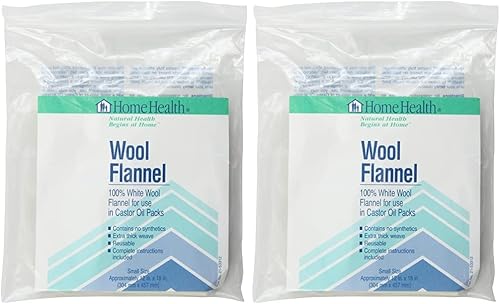 Home Health Franela de lana, tamaño pequeño, 12 x 18 pulgadas, 100% lana blanca, tejido extra grueso, sin blanquear, sin sintético, para paquetes de