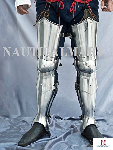Combat Legs Armor Medieval Leg Guard Reenactment Costume - Halloween