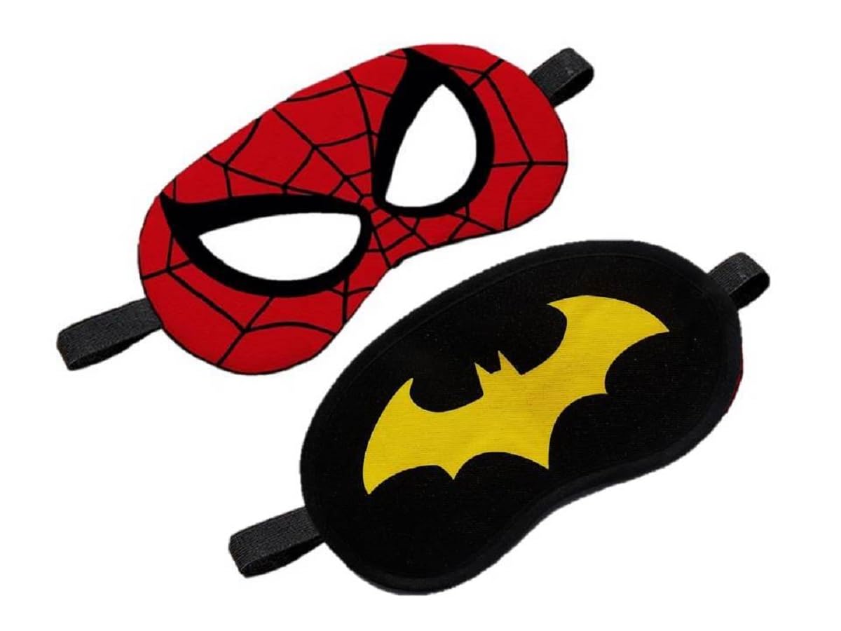 JELLIFY Fabric Pack Of 2 Btman With Spdrman Super Sleep Eye Mask, Comfortable & Super Soft Sleeping Mask Complete Light Blocking For Women, Men,Multicolour (B0CMTK6KZX) Amazon Price History, Amazon Price Tracker