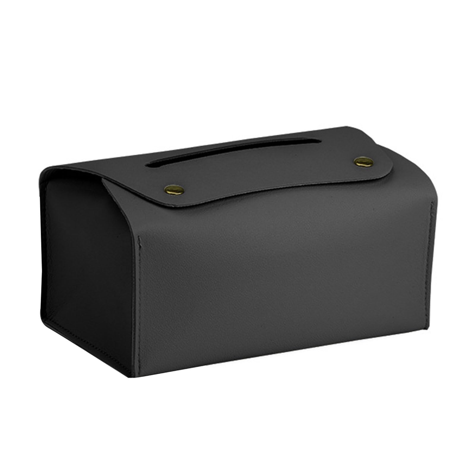 HZBB PU Leather Tissue Box Rectangular Paper Towel Container Elegant Tissues Storage Box Refillable Napkin Dispenser Rack Paper Towel Container