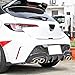 IKON MOTORSPORTS Rear Diffuser Compatible with 2019-2022 Toyota Corolla Hatchback 5Dr, T Style Unpainted Black ABS Lower Bumper Chin Lip Body Kit