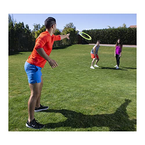Aerobie Pro Flying Ring Wurfring mit Durchmesser 33 cm, orange, für Erwachsene und Kinder ab 5 Jahren (TOGGO Toys 2022) & Sprint Flying Ring Wurfring mit Durchmesser 25,4 cm, gelb - Image 4