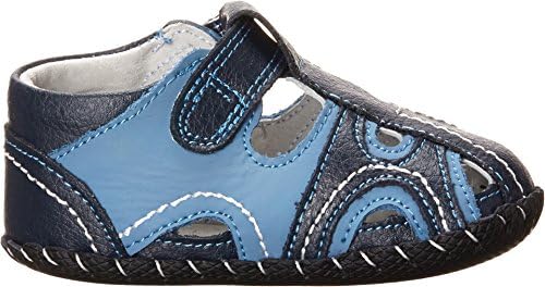 pediped Brody Originals Fisherman Sandal (Infant/Toddler),Navy/Light Blue,Small (6-12 Months) | Image 2