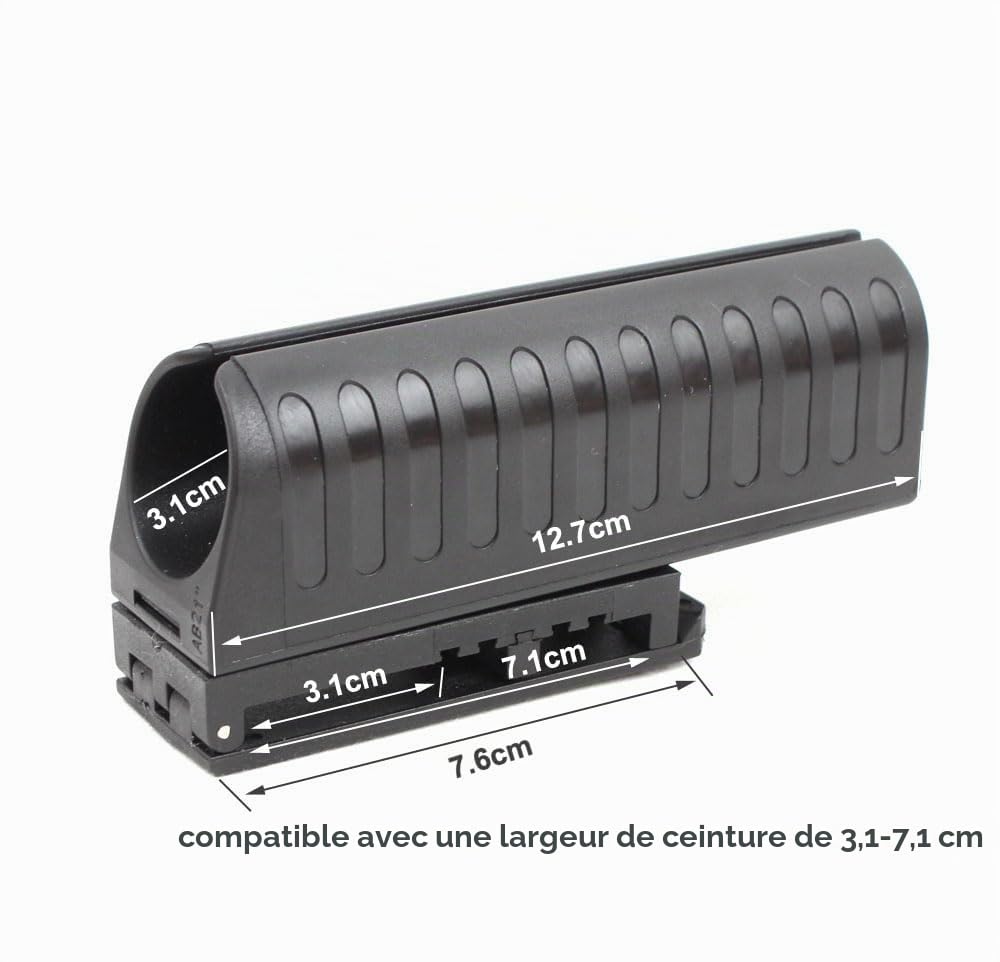 ACEXIER Support de bâton tactique rotatif à 360 degrés rétractable étui universel extensible bâton étui chasse EDC autodéfense