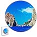 Italia Isola di Capri Napoli Puzzle 195 pezzi animali di forma rotonda in legno per bambini puzzle per adulti souvenir regalo 16,5 × 16,5 pollici