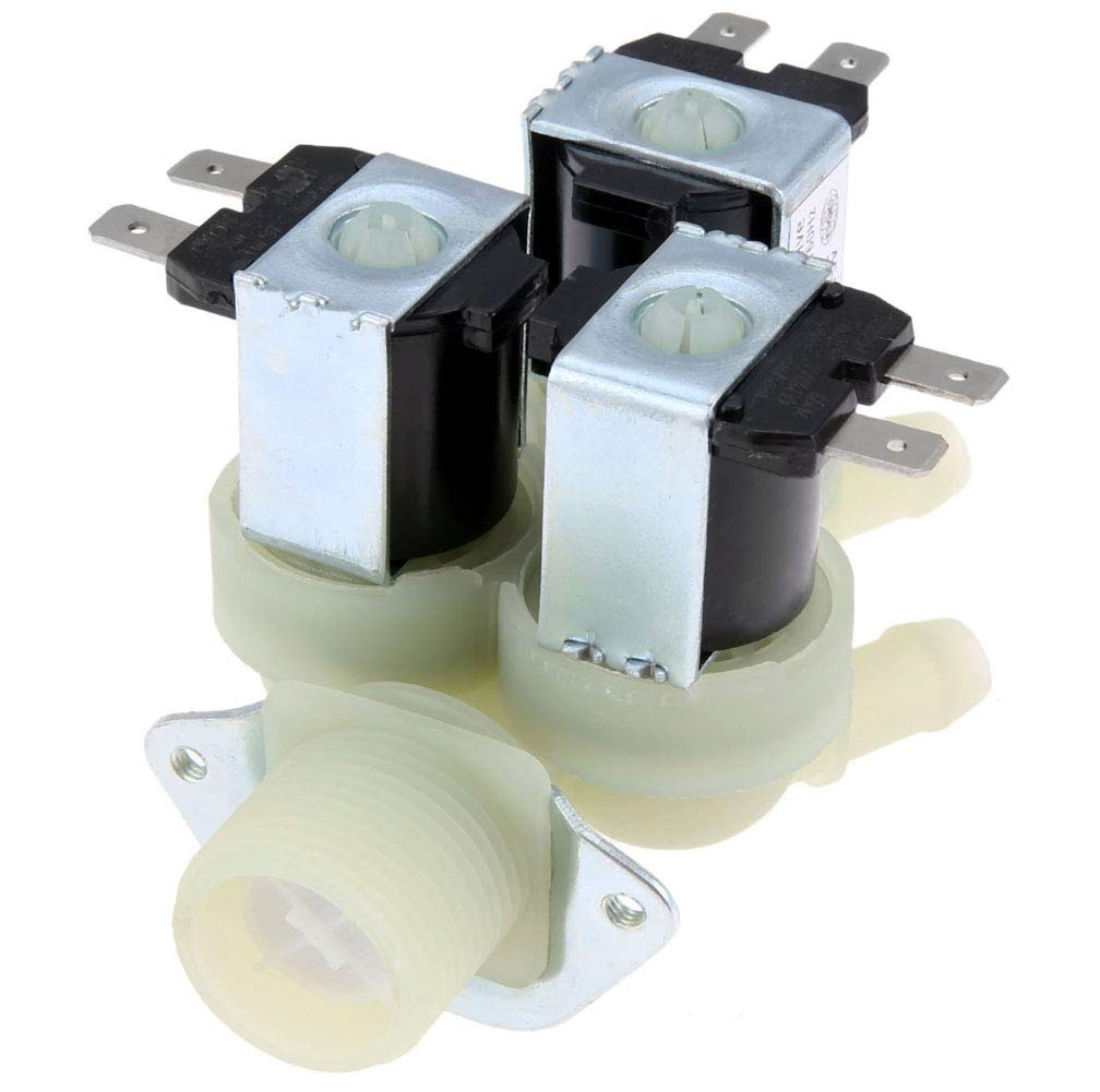 5220FR2075L Cold Water Inlet Valve - Replace 5221ER1003A, IV-13SE-1, AP5986564, 5221ER1003D - Compatible with Kenmore, LG Washing Machine - Washer Water Inlet Valve 5220FR2075L by BOOTOP