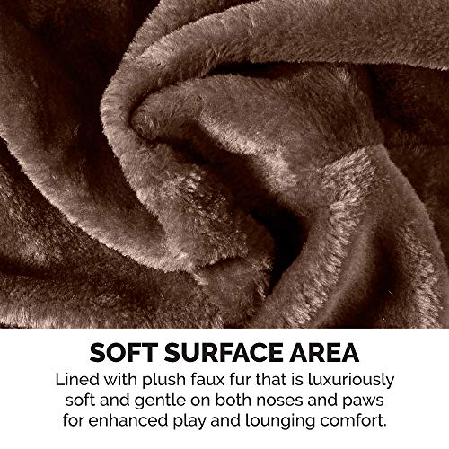 Furhaven Tiger Tough Small Cat Tree Scratching Post Interactive Playground - Brown, One Size #TOP6