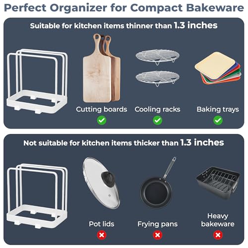 Organizador vertical para tablas de cortar blanco 3TVol miniatura 3