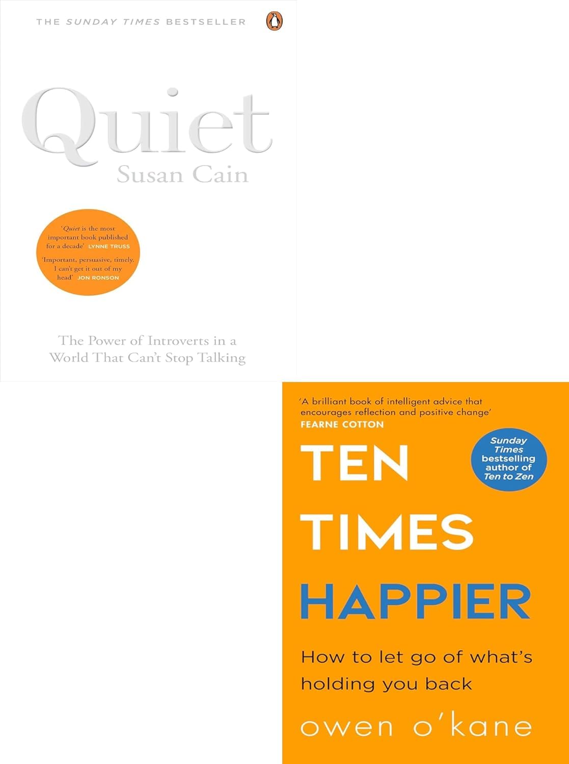 Ten Times Happier, Quiet The Power of Introverts in a World 2 Books Collection Set