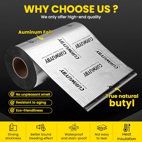 CUKWUYBY Butyl Sound Deadening 36 Sqft