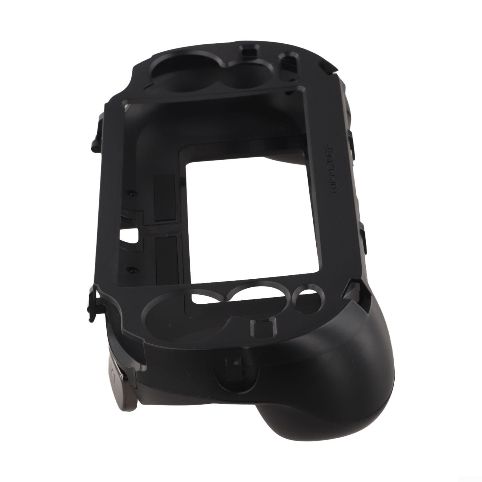 ABS-Schutzhülle für PS Vita 1000, ergonomischer Griff, L2, R2, Trigger-Unterstützung, sicherer Sitz, schwarz-weiß, Game-Controller, stoßfeste Abdeckung, Gamer-Zubehör (schwarz)