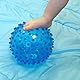 Ludi - Blauer Massageball - Sinneserweckung für Babys ab 6 Monaten - Stimulation, Geschicklichkeit und Koordination - 100% PVC - Waschbar - Ø 20 cm - entlastet die Zähne und fördert das Spiel