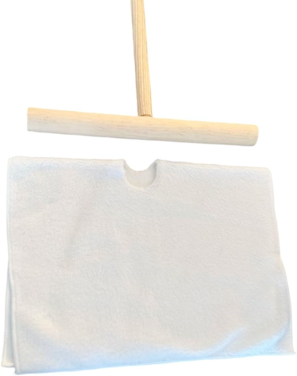Set of Two Wood Stick MOP. The Cuban mop Stick in T Shape. It is The Traditional Cuban mop. Palo de atrapear Cubano with one Microfiber