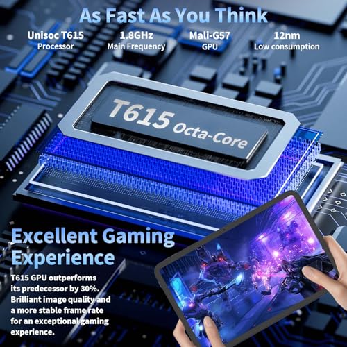 Image of 13 Inch Tablet with Keyboard, Android 16 Tablet with Gemini AI(Silver Case) | 32GB+256GB+2TB Expand, Tablets PC with 8-Core, 10000mAh, 120Hz 1920x1200 Display, GPS, 2 in 1 Large Tablets with Mouse,Stylus
