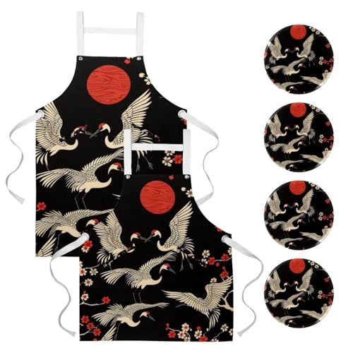 Tablier de cuisine lot de 2 pour protéger vos vêtements en cuisine et bar