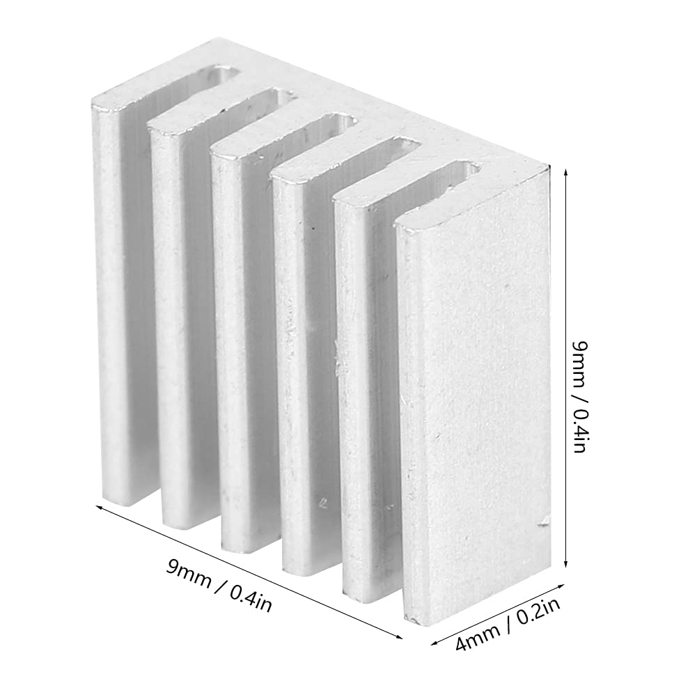 Aluminium koellichaam koellichaam, koelere koeling voor ledversterker transistor IC-module 3,93 x 2,71 x 1,41