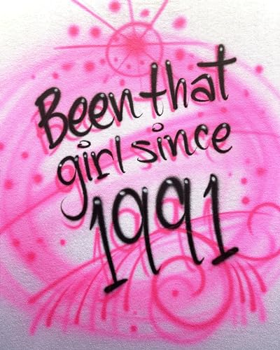 Airbrush Pink Swirls, Name Design T Shirt2