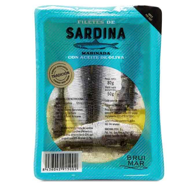Filete De Sardina Marinada Bruimar 80 G